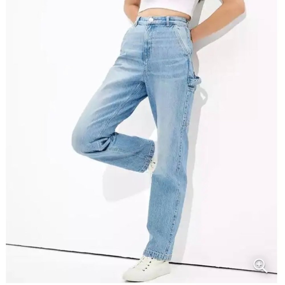 American Eagle Highest Rise 90s Boyfriend Carpenter Jeans - 6 Long